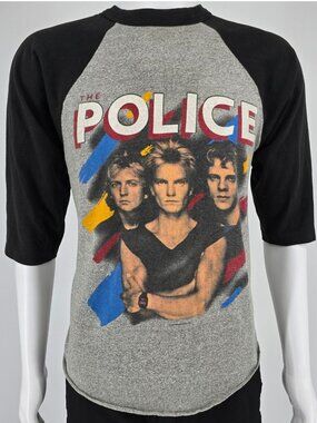 Vintage 1980s The Police Synchronicity North America Tour 1983-1984 T-Shirt (M)
